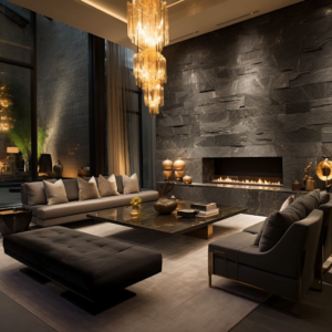 Luxury living room interior